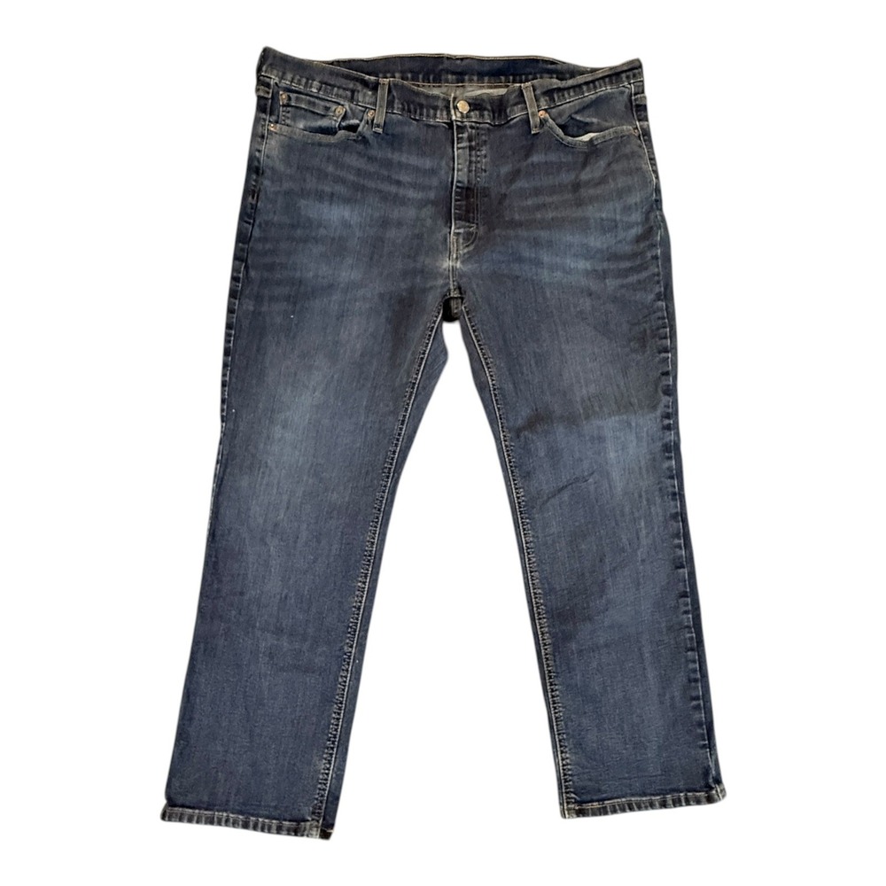 Levis 541 Mens 43x27 Athletic Taper Dark Wash Blue Denim Jeans Big & Tall